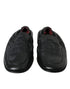 Dolce & Gabbana Black Logo Embroidered Leather Loafer Men Dress Shoes